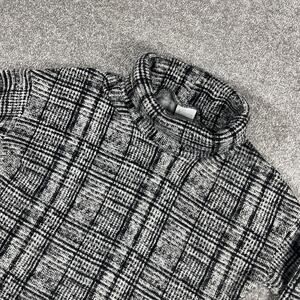 Columbia Sweater Womens Medium Turtleneck Plaid Soft Cozy Winter